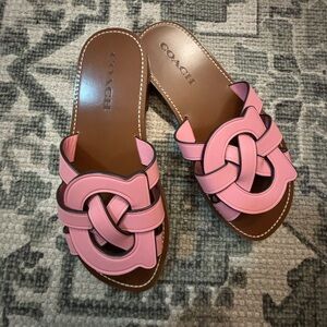 New!  Coach slide sandals